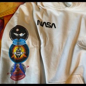 Pacsun white nasa hoodie